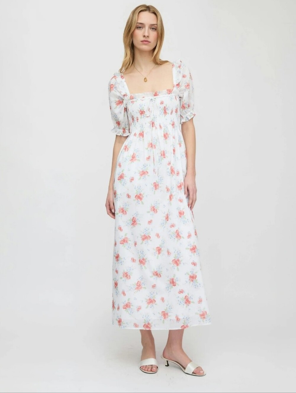 Hill House Home Scarlett Nap Dress In Scarlett Blossoms